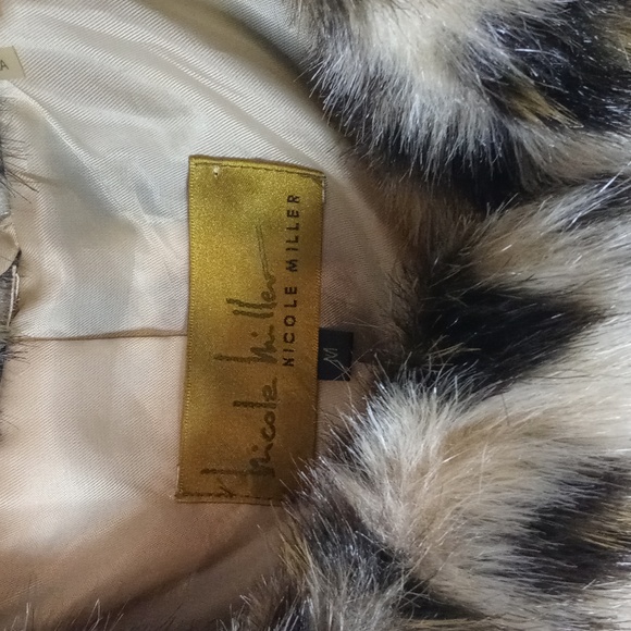 NICOLE MILLER FAUX LEOPARD PRINT LUXURIOUS FUR COAT - Picture 2 of 9